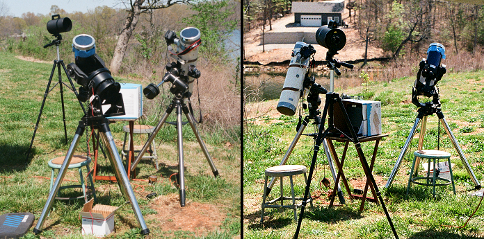 The three instruments used at the 2024 Total Solar Eclipse.